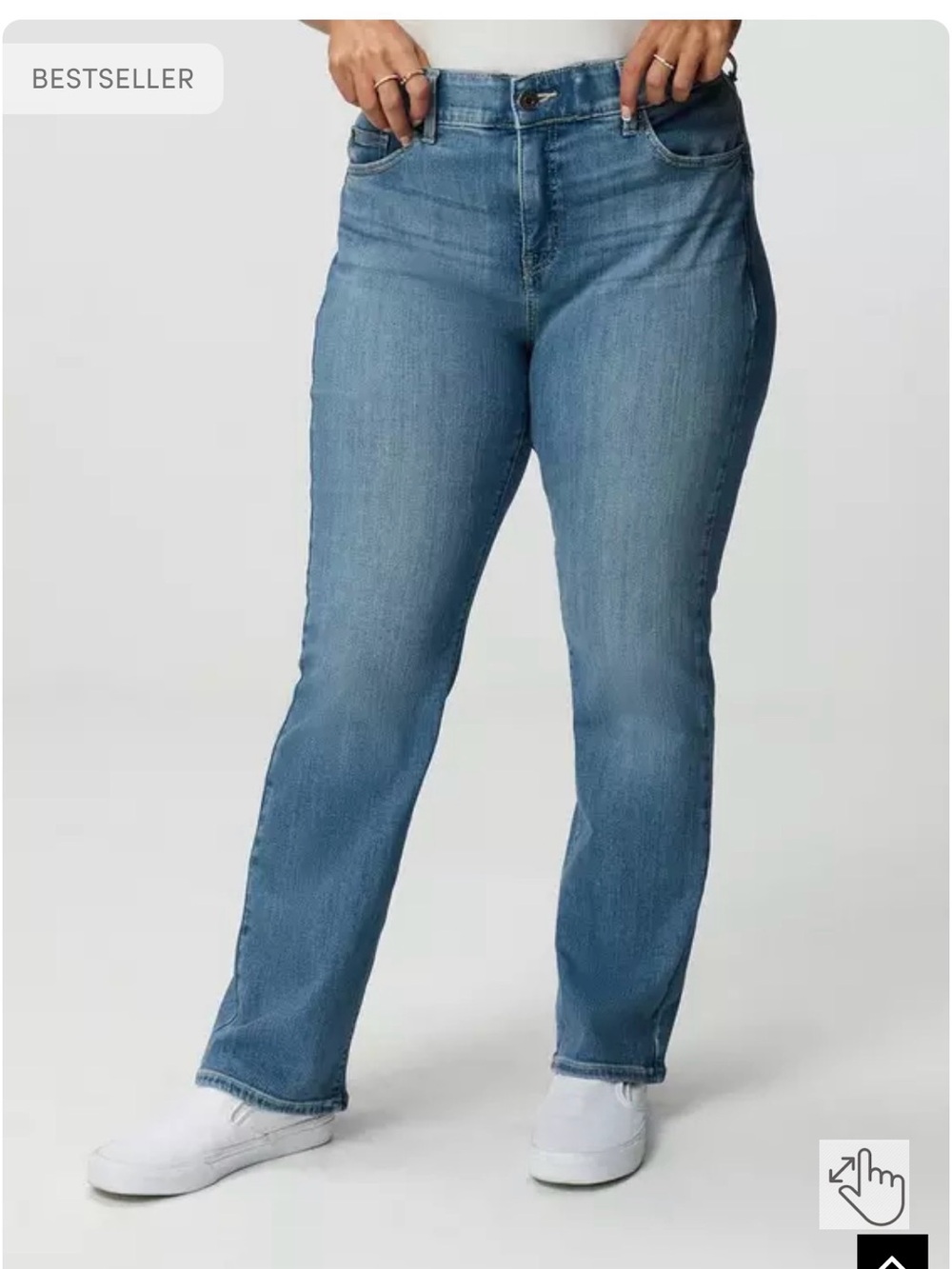 torrid Light Blue High-Rise Straight Leg Jeans